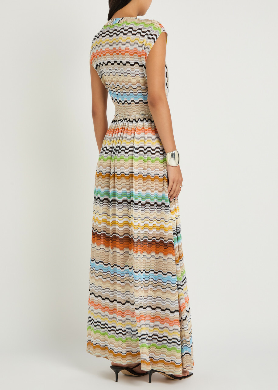 Missoni Zigzag Fine-knit Maxi Cover-up Dress Multicoloured