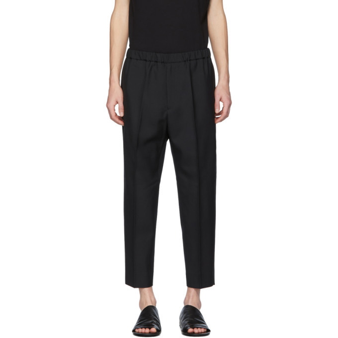 Photo: Jil Sander Black Wool Twill Trousers