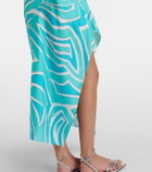 Pucci Labirinto silk satin midi dress