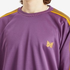 Needles Men's Track Crew Neck Sweatshirt in Purple