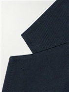 Thom Browne - Double-Breasted Striped Cotton-Twill Blazer - Blue