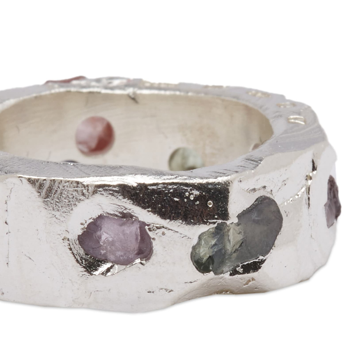 The Ouze Women's Brilliant Sapphire Scatter Band Ring in Multi