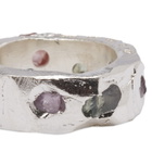 The Ouze Women's Brilliant Sapphire Scatter Band Ring in Multi