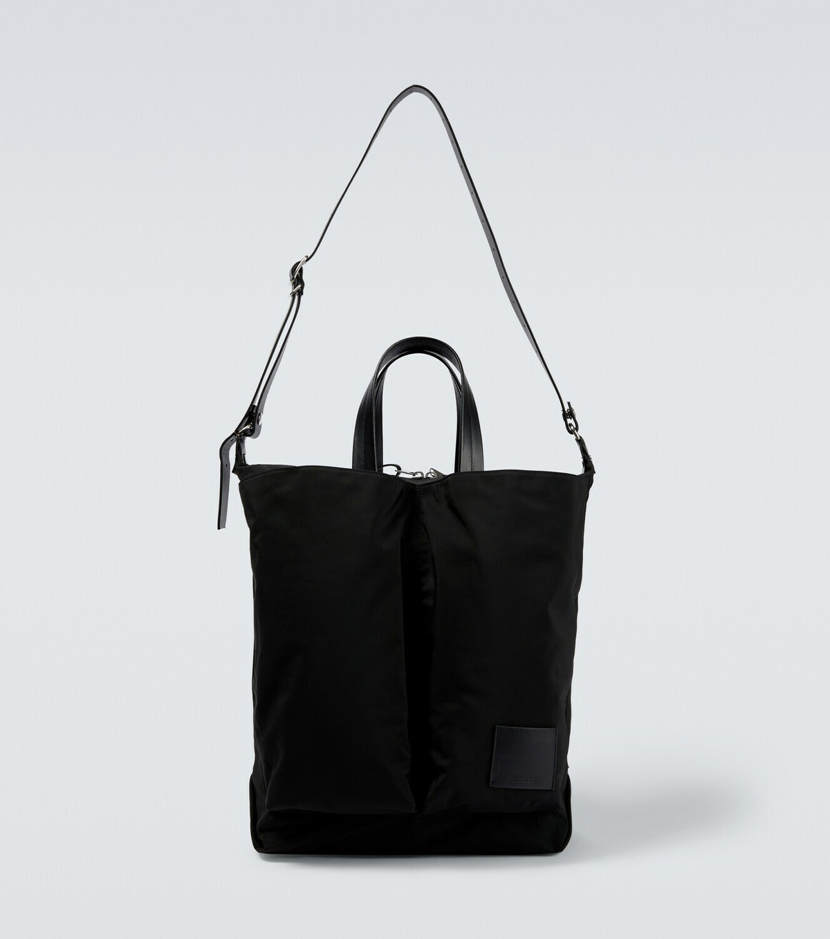 Jil Sander Medium leather-trimmed tote bag Jil Sander