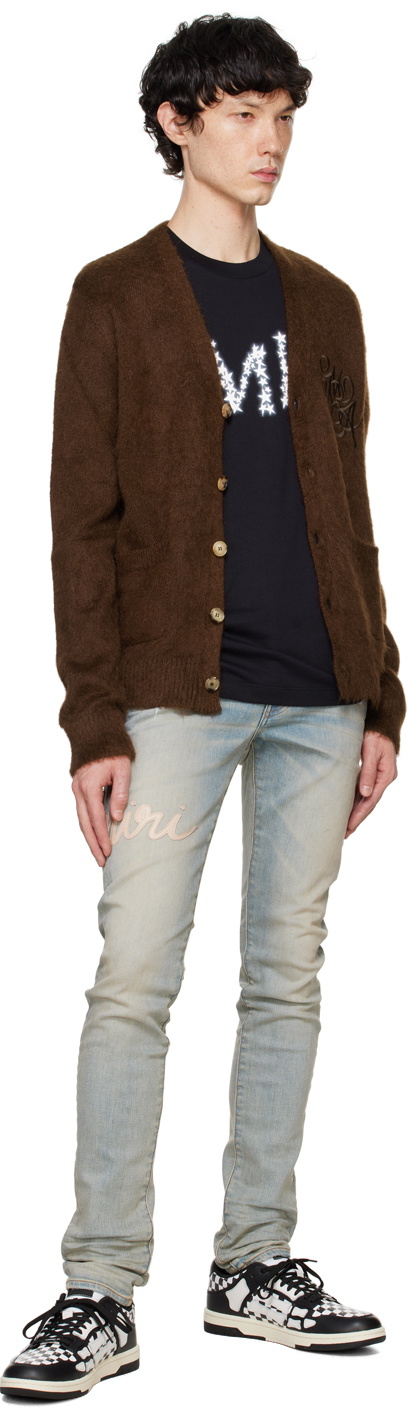 AMIRI Brown MA Swirl Cardigan Amiri