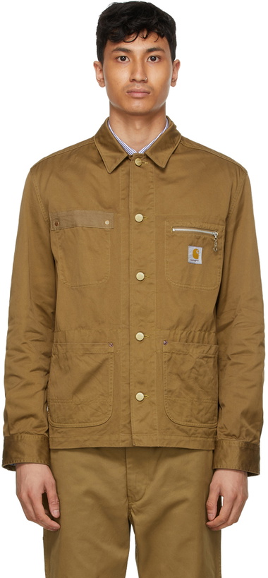 Photo: Junya Watanabe Beige Carhartt WIP Edition Garment-Dyed Jacket