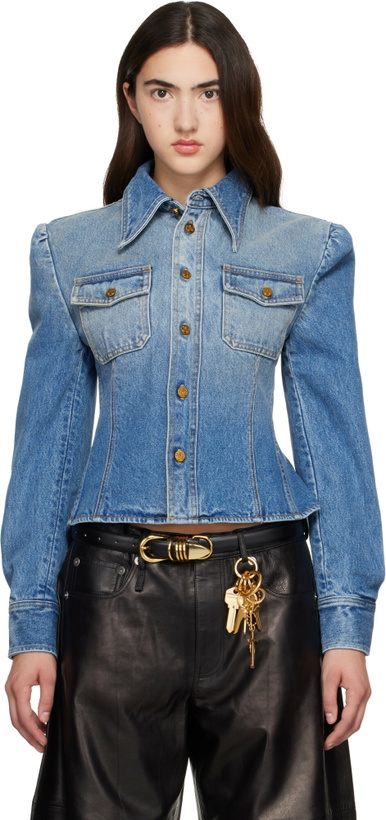 Photo: WILLY CHAVARRIA Blue LS Denim Chavela Shirt