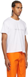 Ludovic de Saint Sernin White Crystal Logo T-Shirt