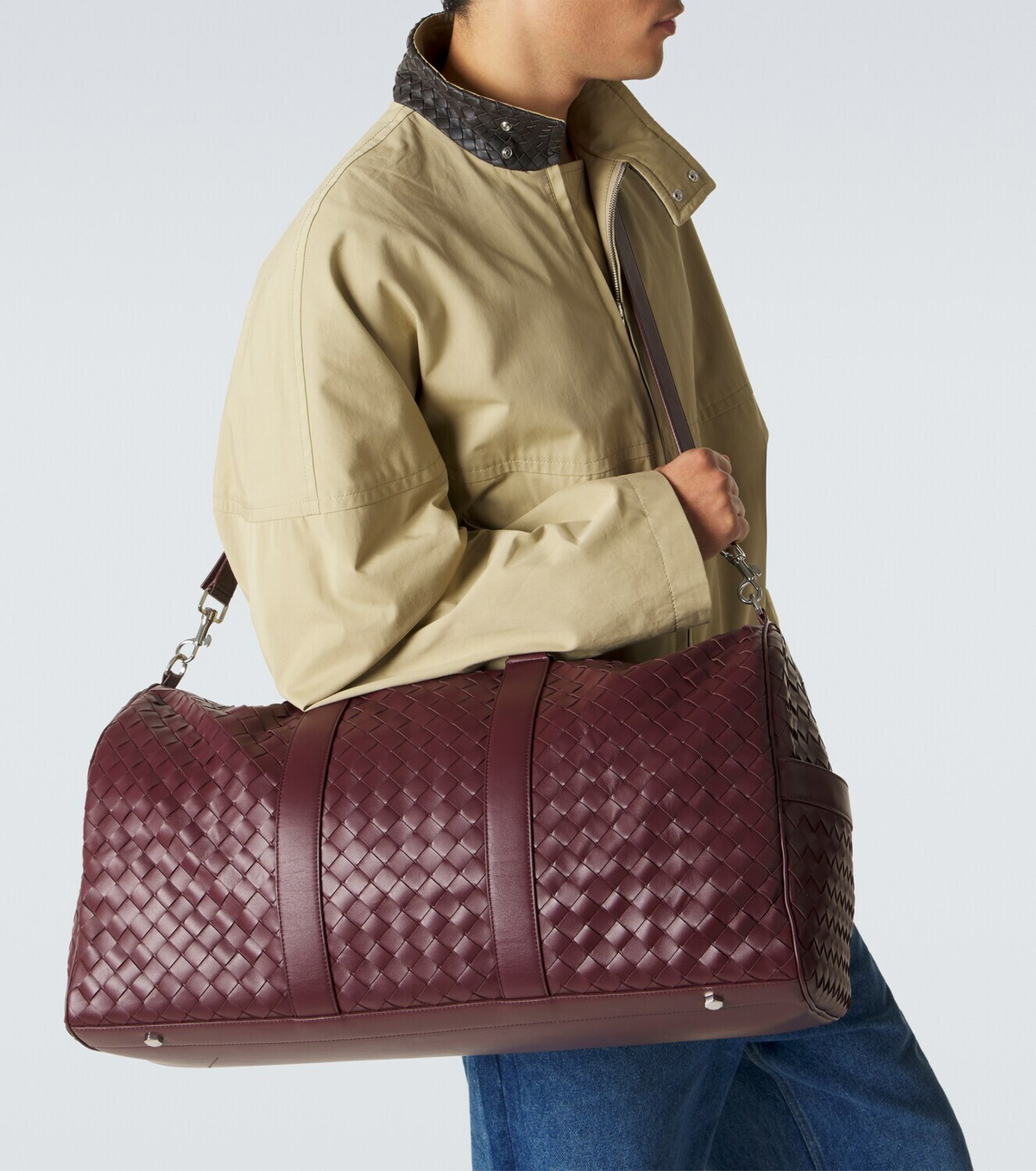 Bottega Veneta Intrecciato leather duffel bag
