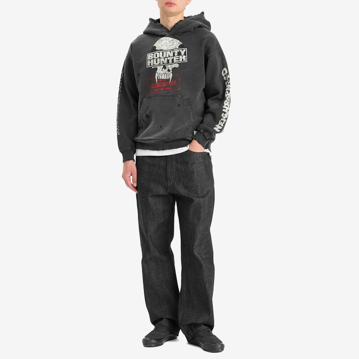 Neighborhood Men's x Bounty Hunter Savage Hoodie in Black Neighborhood