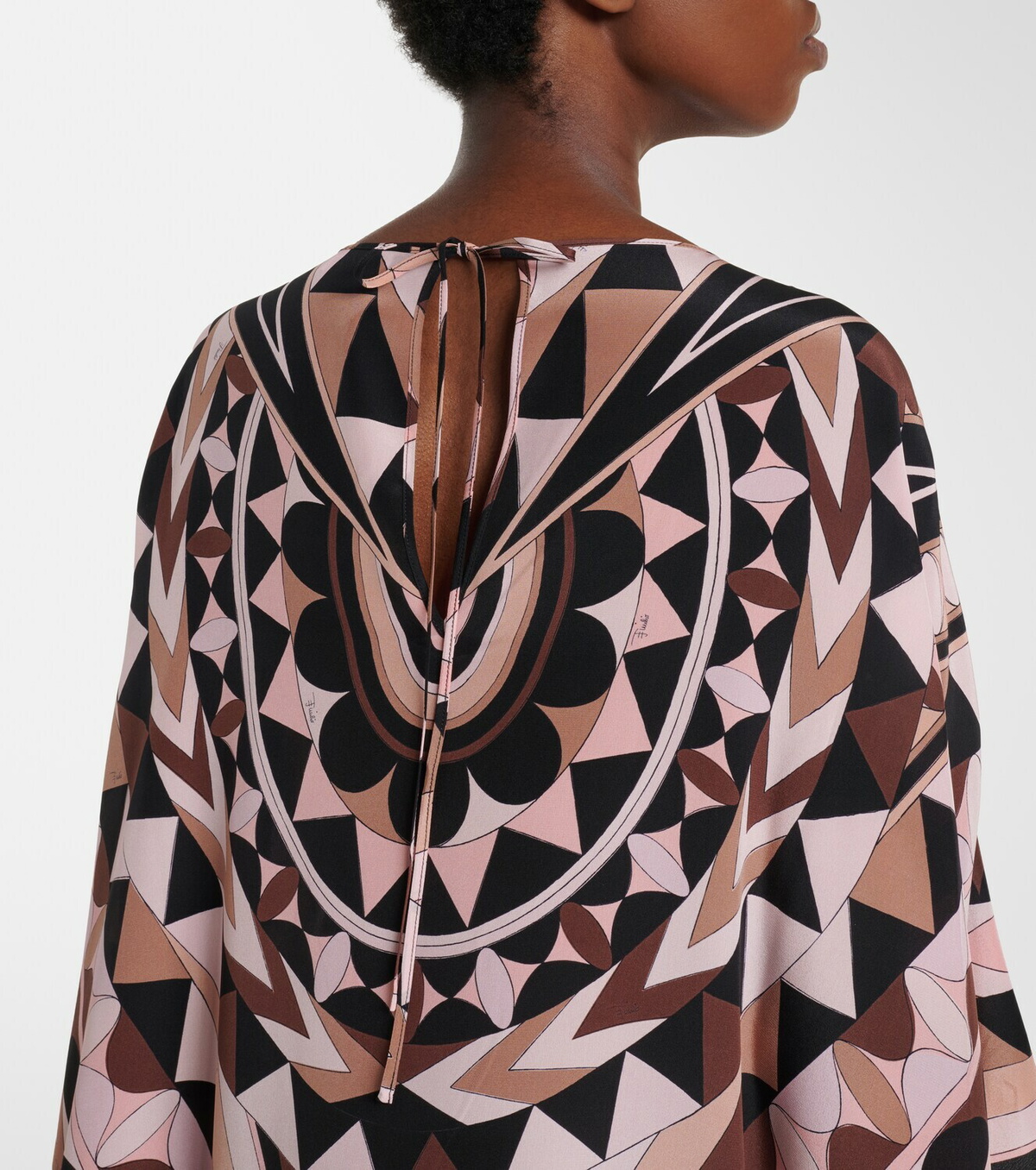 Pucci Manuba silk crêpe de chine kaftan