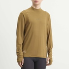 Bandit Men's Men's Aura Grid Mockneck Long Sleeve in Antique Brass
