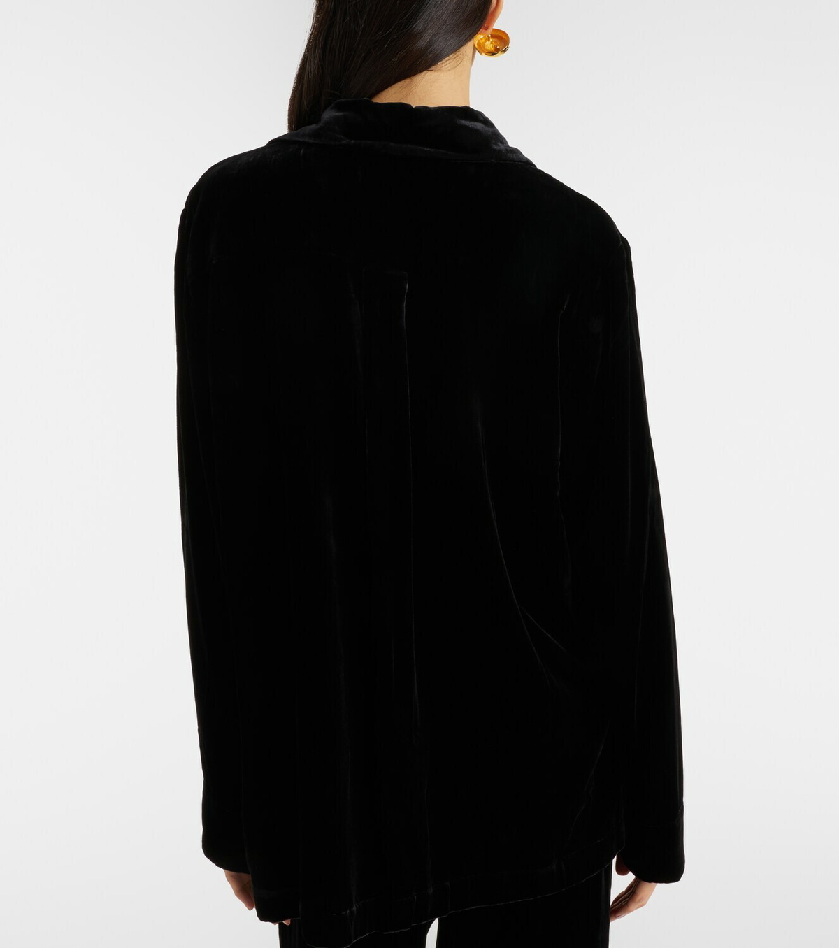 Asceno Calabasas velvet shirt