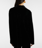 Asceno Calabasas velvet shirt