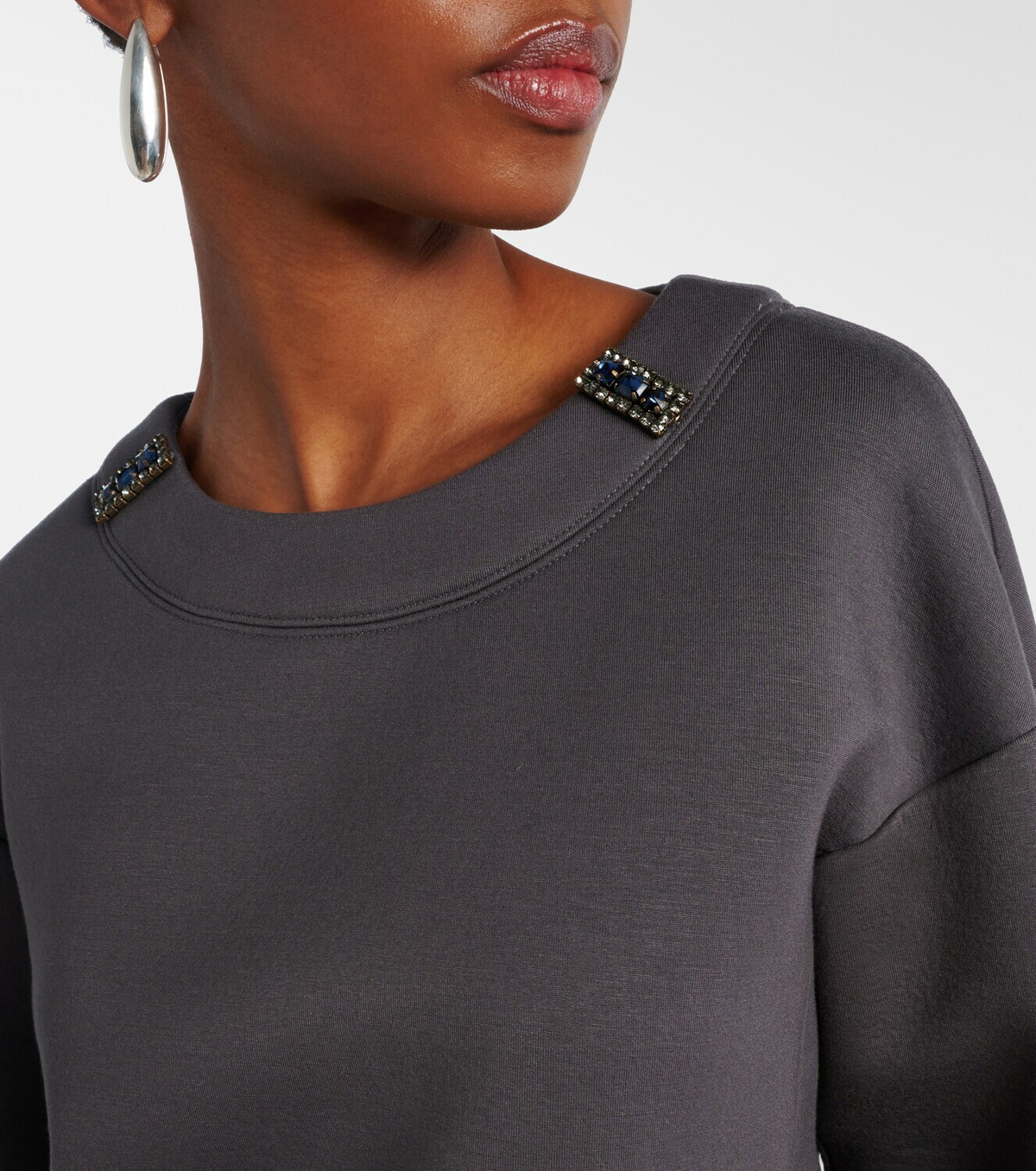 'S Max Mara Embellished jersey sweatshirt