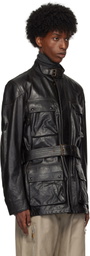 Belstaff Black Legacy Trailmaster Panther Leather Jacket