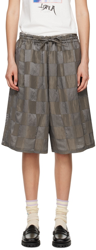 Photo: NEEDLES Gray Check Shorts