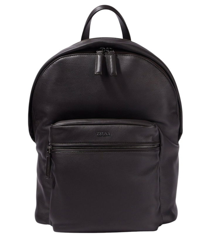 Photo: Zegna Secondskin Hoodie leather backpack