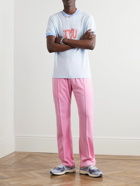POLITE WORLDWIDE® - Day Dreamer Straight-Leg Cotton-Blend Velour Sweatpants - Pink