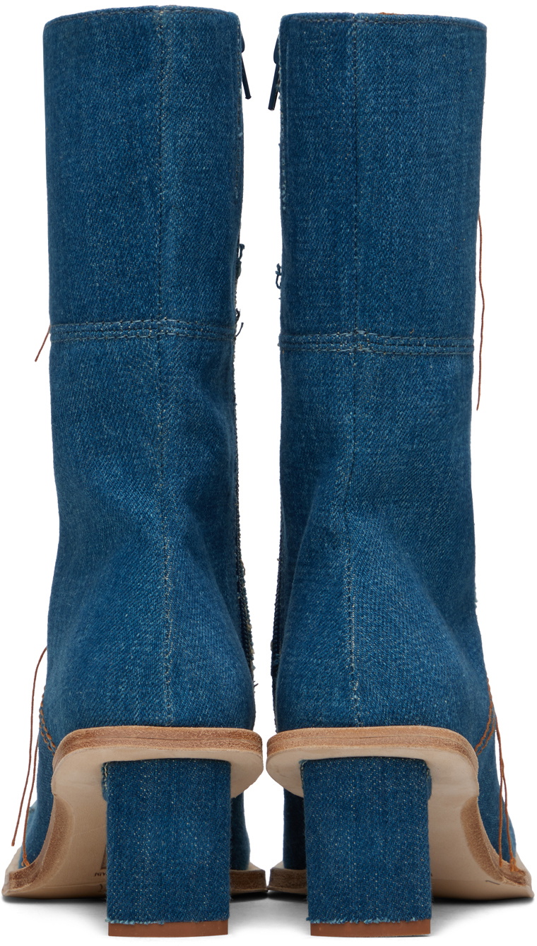 Miista Blue Amparo Denim Boots MIISTA