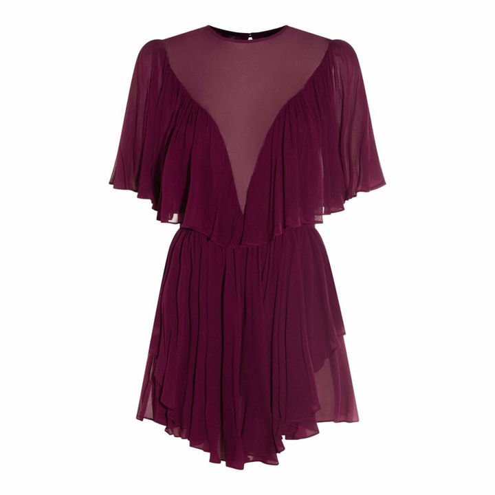 Photo: TwinSet Purple Viscose Mini Dress