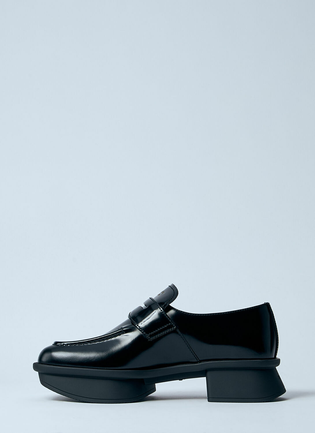 Prada Equal Brushed Leather Loafers
