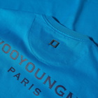 Wooyoungmi Men's Back Logo T-Shirt in Blue