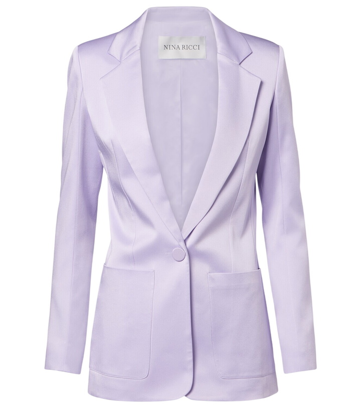 Photo: Nina Ricci Crêpe satin blazer