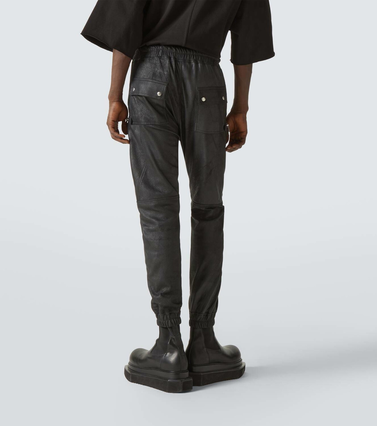 Rick Owens Bauhaus leather cargo pants Rick Owens