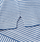 Sid Mashburn - Striped Cotton Polo Shirt - Blue