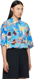 Balenciaga Blue Minimal Shirt