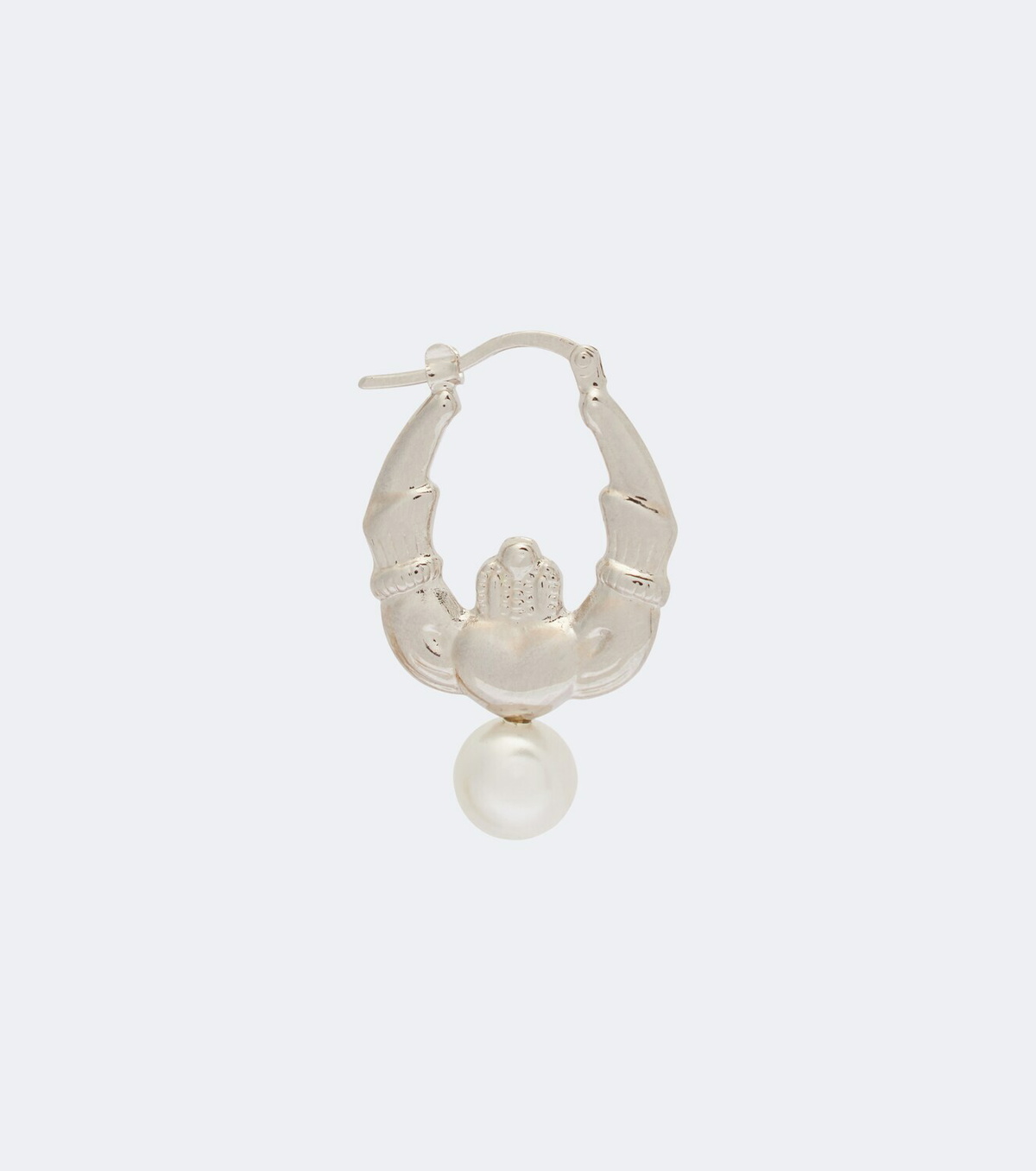 Simone Rocha Faux pearl hoop earrings