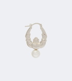 Simone Rocha Faux pearl hoop earrings
