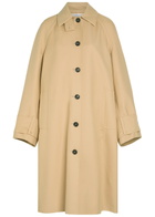 Another Tomorrow Cotton Coat Khaki