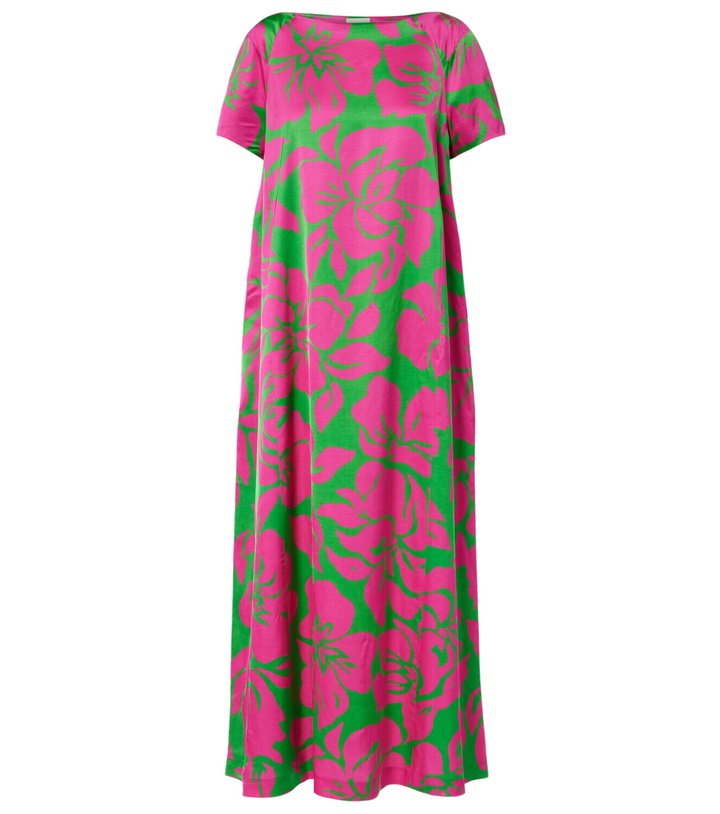 Photo: Dries Van Noten Floral satin midi dress