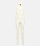 Saint Laurent - Embellished halterneck jumpsuit