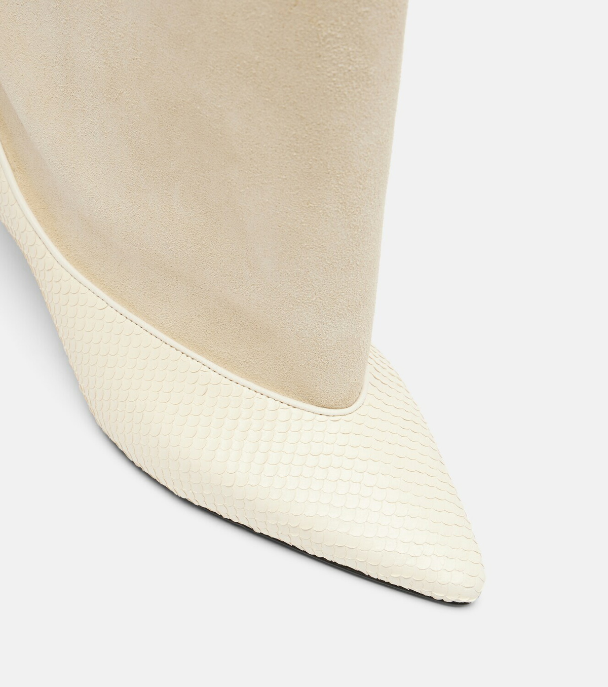 Jacquemus Tourni leather and suede ankle boots