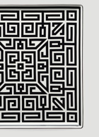 Labirinto Vide Poche Squared Plate in Black