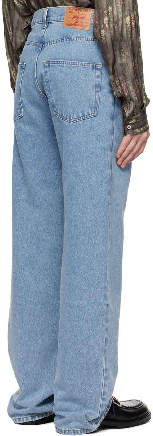 Y/Project Blue Cut Out Jeans