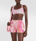 Pucci Printed silk shorts