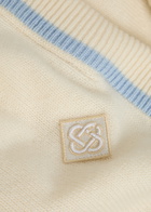 Casablanca Striped Wool and Cashmere-blend Sweatpants Cream