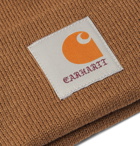 Carhartt WIP - Wacko Maria Logo-Appliquéd Knitted Beanie - Brown