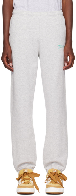 Photo: Sporty & Rich Gray Rizzoli Sweatpants