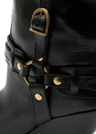 Isabel Marant étoile Lyka 90 Leather Mid-calf Boots Black