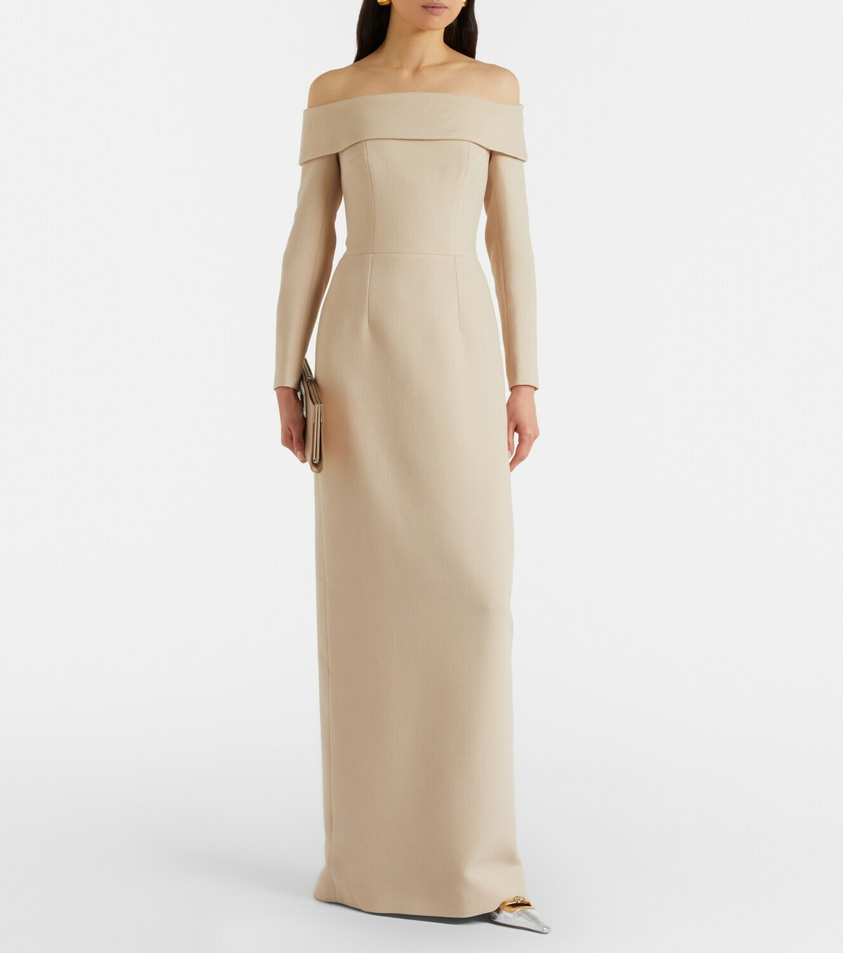 Emilia Wickstead Nosrat wool crêpe bustier dress