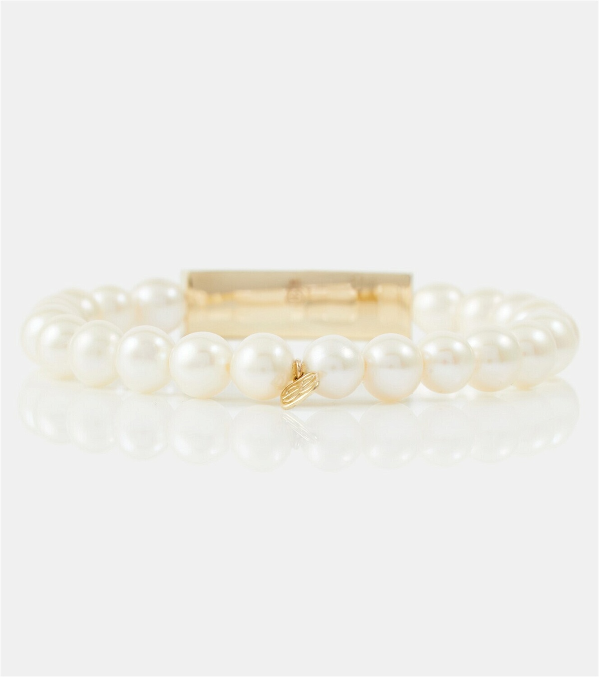 Sydney Evan 14kt gold bracelet with pearls