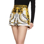 Versace Multicolor Silk Barocco Rodeo Shorts