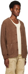 Kijun Brown Drop Shoulder Cardigan