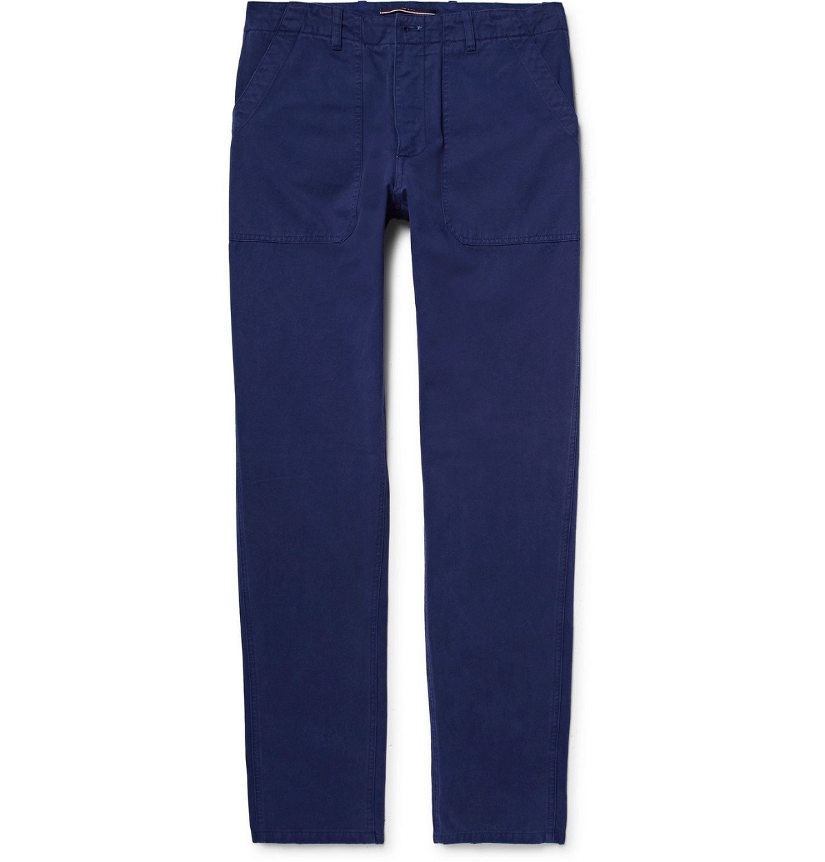 Photo: The Workers Club - Garment-Dyed Cotton-Twill Chinos - Blue