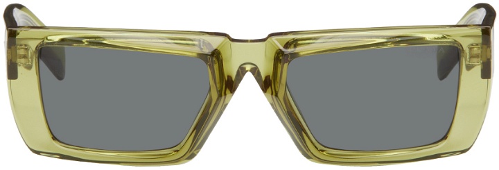 Photo: Prada Eyewear Green Runway Sunglasses